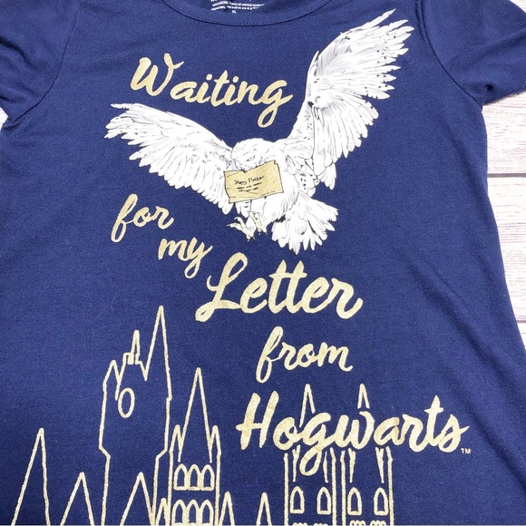 Wizarding World Harry Potter Waiting for my letter from Hogwarts Girls sz XL - Picture 6 of 10